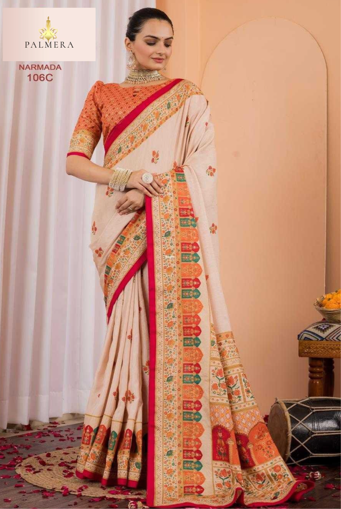 Multicolor Designer saree