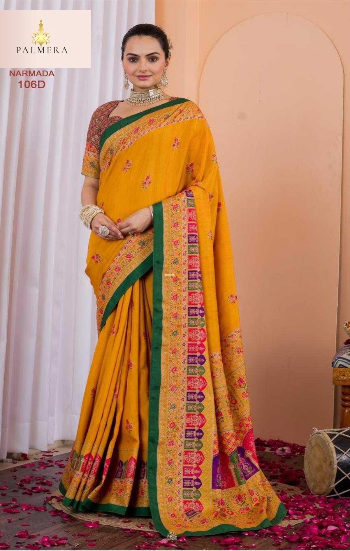 Multicolor Designer saree