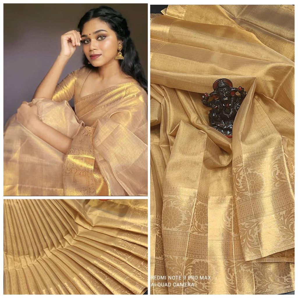 Gold Tissue Silk