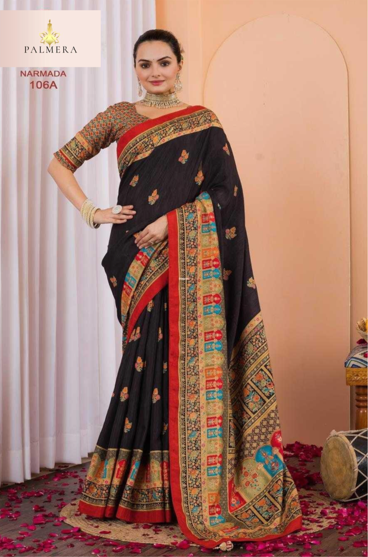 Multicolor Designer saree