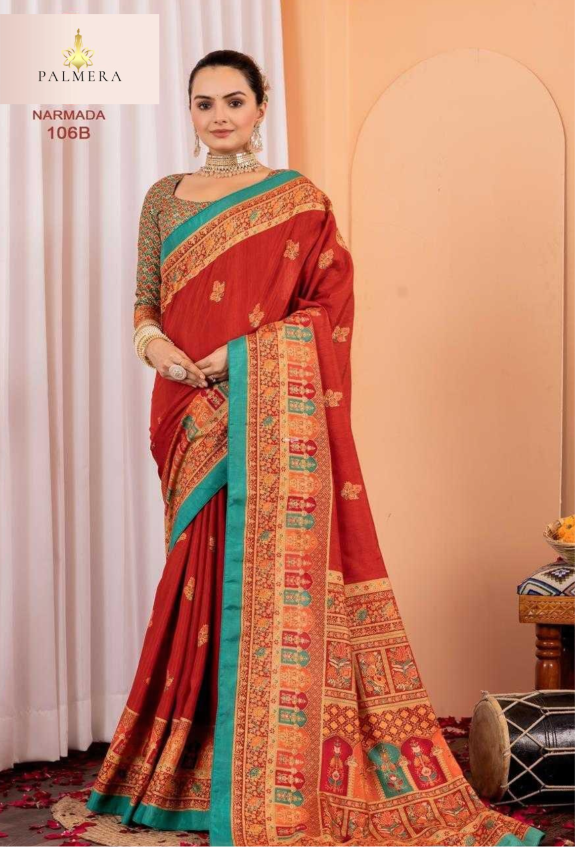 Multicolor Designer saree