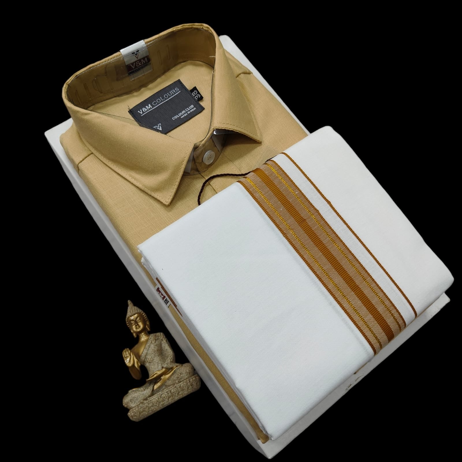 Cotton blended Shirt & Dhoti