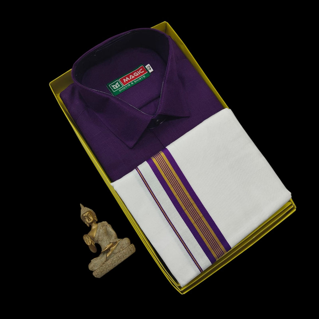 Cotton blended Shirt & Dhoti
