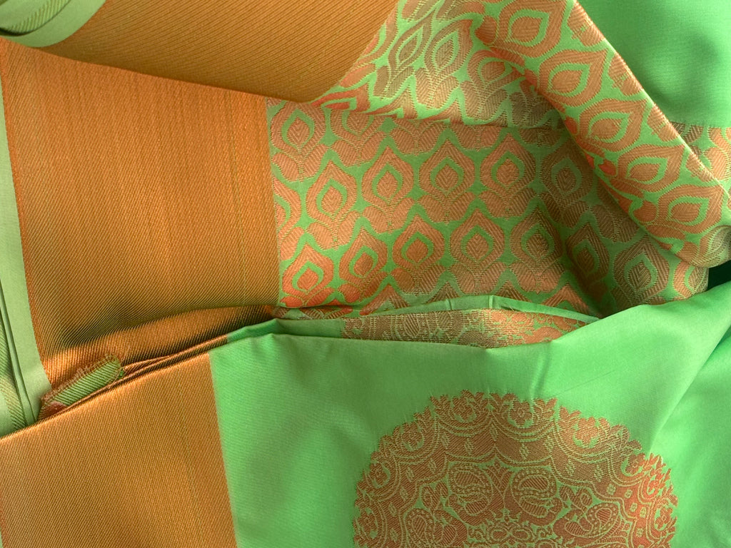 Mint Green Semi Silk